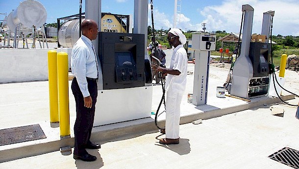 One of Barbados’s many fuel stations. Photo: BNOC